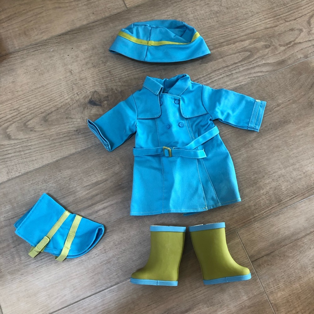 NWT 18” doll raincoat set | American Girl